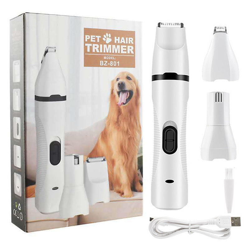 3 In 1 Pet Grooming Kit Set Rechargeable Cat Nail Clipper Dog Paw Grinder Hair Trimmer 3 In 1 Pet Grooming Kit Set Rechargeable Cat Nail Clipper Dog Paw Grinder Hair Trimmer